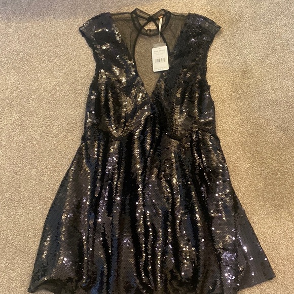 Free People Sequin Dress size Medium - Picture 1 of 5